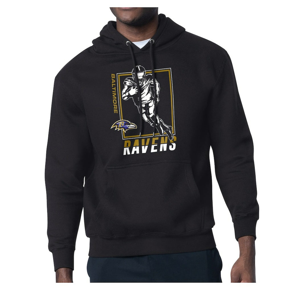 Baltimore Ravens Starter Player Grid Pullover Hoodie Black - NFL
