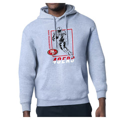 San Francisco 49ers Starter Player Grid Pullover Hoodie Heather Gray - NFL