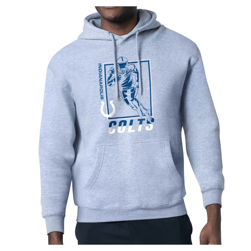 Indianapolis Colts Starter Player Grid Pullover Hoodie Heather Gray - NFL