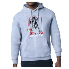 Kansas City Chiefs Starter Player Grid Pullover Hoodie Heather Gray - NFL