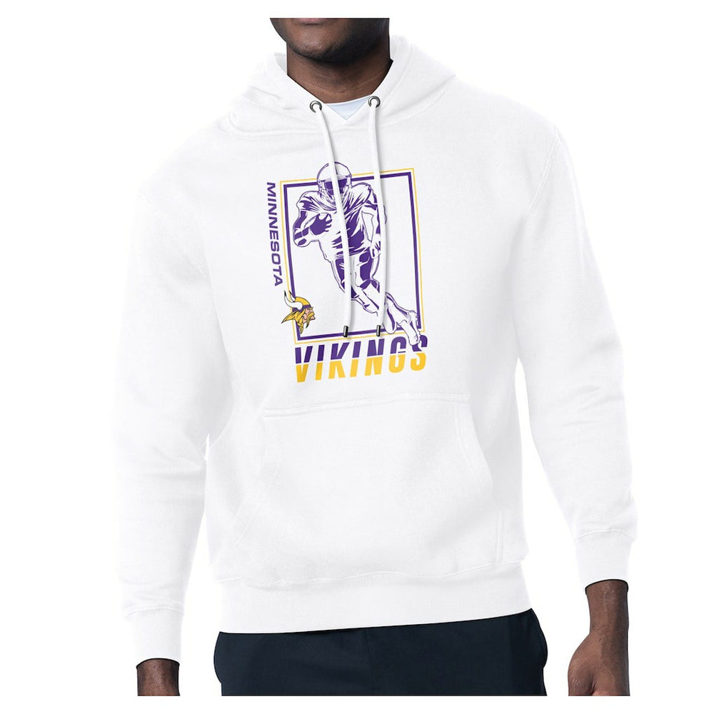 Minnesota Vikings Starter Player Grid Pullover Hoodie White - NFL