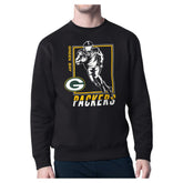 Green Bay Packers Starter Player Grid Pullover Sweatshirt Black - NFL