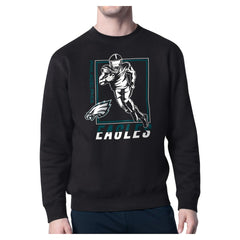 Philadelphia Eagles Starter Player Grid Pullover Sweatshirt Black - NFL