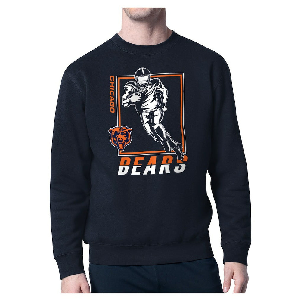 Chicago Bears Starter Player Grid Pullover Sweatshirt Navy - NFL