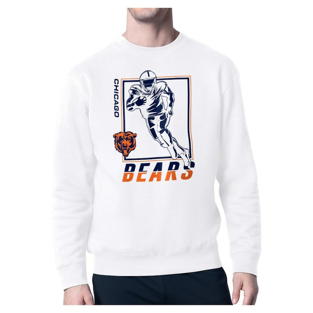 Chicago Bears Starter Player Grid Pullover Sweatshirt White - NFL