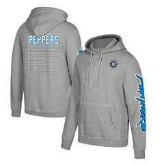 Julius Peppers Carolina Panthers Name & Number Pullover Hoodie – Heather Gray - Mitchell & Ness