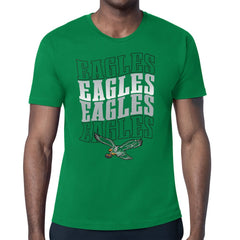 Philadelphia Eagles Starter Stacked Retro Logo T-Shirt Kelly Green - NFL