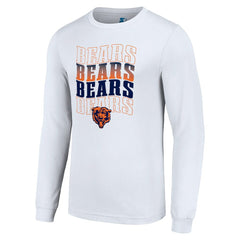 Chicago Bears Starter Team Name Graphic Long Sleeve T-Shirt White - NFL