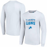 Detroit Lions Starter Team Name Graphic Long Sleeve T-Shirt White - NFL