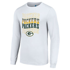 Green Bay Packers Starter Team Name Graphic Long Sleeve T-Shirt White - NFL