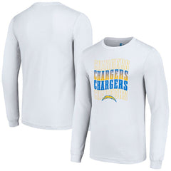 Los Angeles Chargers Starter Team Name Graphic Long Sleeve T-Shirt White - NFL