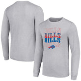 Buffalo Bills Starter Team Name Graphic Long Sleeve T-Shirt Heather Gray - NFL