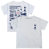 Tottenham Hotspur Vive La Fete Youth Impressions Artwork T-Shirts - White