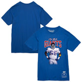 Lawrence Taylor New York Giants Sideline Retired Player T-Shirt Royal - Mitchell & Ness