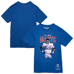 Lawrence Taylor New York Giants Sideline Retired Player T-Shirt Royal - Mitchell & Ness