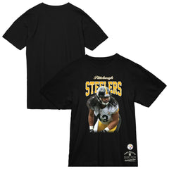 Troy Polamalu Pittsburgh Steelers Sideline Retired Player T-Shirt Black - Mitchell & Ness