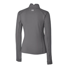 Buffalo Bills Cutter & Buck Women's Traverse Stretch Quarter-Zip Pullover Top Gray - NFL