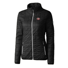 San Francisco 49ers Cutter & Buck Women's Rainier PrimaLoft Eco Insulated Full-Zip Puffer Jacket Black - NFL