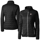 Kansas City Chiefs Cutter & Buck Women's Rainier PrimaLoft Eco Insulated Full-Zip Puffer Jacket Black - NFL