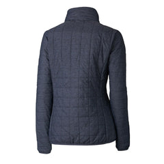Chicago Bears Cutter & Buck Women's Rainier PrimaLoft Eco Insulated Full-Zip Puffer Jacket Navy - NFL