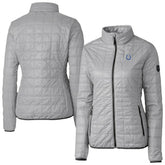 Indianapolis Colts Cutter & Buck Women's Rainier PrimaLoft Eco Insulated Full-Zip Puffer Jacket Gray - NFL