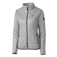 Minnesota Vikings Cutter & Buck Women's Rainier PrimaLoft Eco Insulated Full-Zip Puffer Jacket Gray - NFL