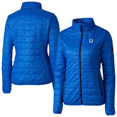 Indianapolis Colts Cutter & Buck Women's Rainier PrimaLoft Eco Insulated Full-Zip Puffer Jacket Royal - NFL