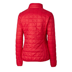 New England Patriots Cutter & Buck Women's Rainier PrimaLoft Eco Insulated Full-Zip Puffer Jacket Red - NFL