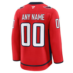 Washington Capitals Fanatics Home Premium Custom Jersey Red