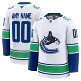 Vancouver Canucks - Fanatics Away Premium Custom Jersey White