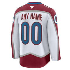 Colorado Avalanche - Fanatics Away Premium Custom Jersey White