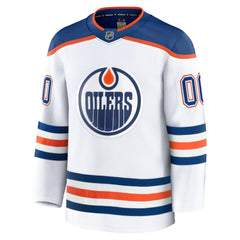 Edmonton Oilers - Fanatics Away Premium Custom Jersey White