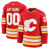 Calgary Flames - Fanatics Home Premium Custom Jersey Red