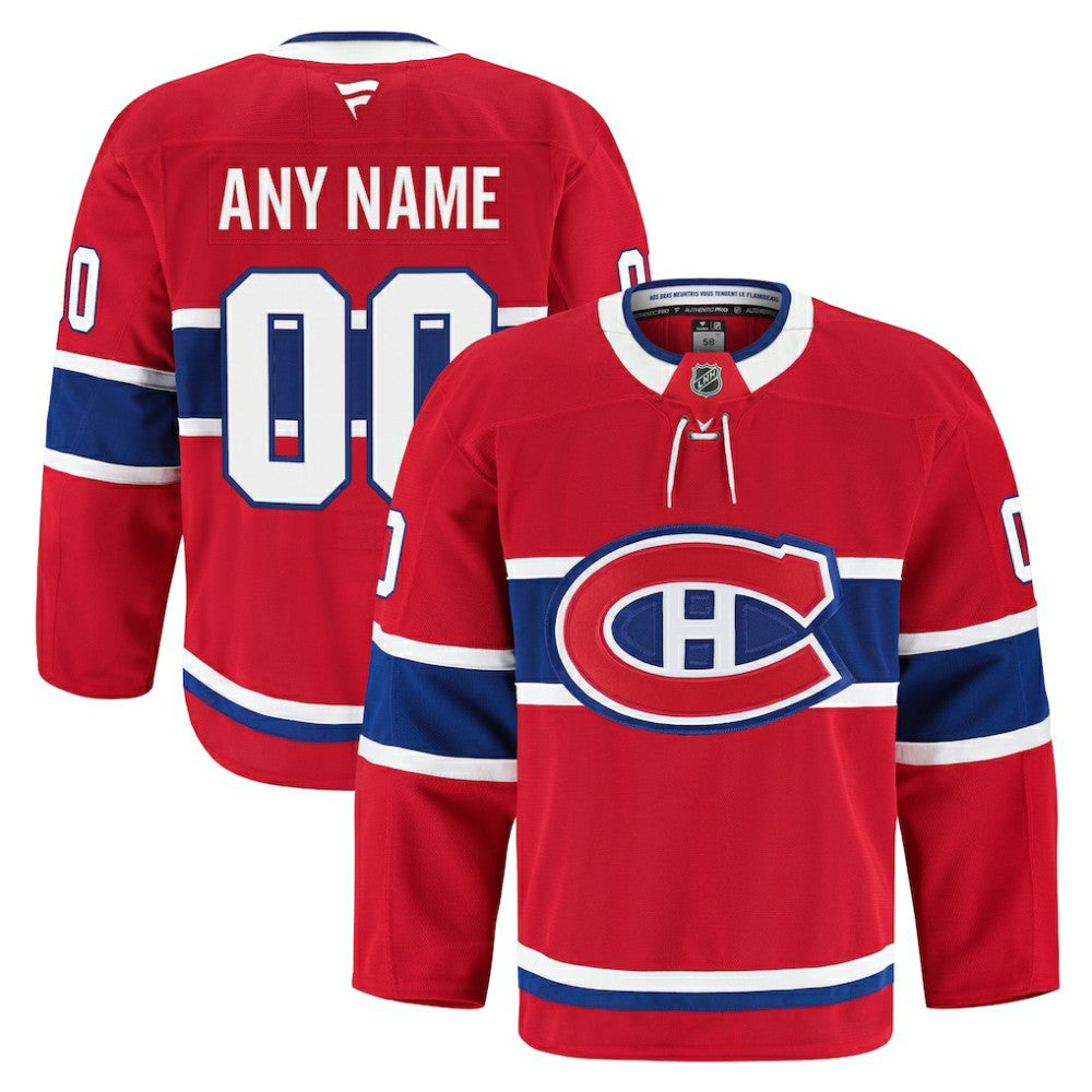 Montreal Canadiens - Fanatics Home Authentic Pro Custom Jersey Red