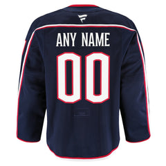Columbus Blue Jackets - Fanatics Home Authentic Pro Custom Jersey Navy