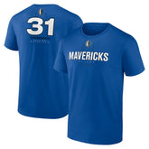 NBA - Klay Thompson Dallas Mavericks Behind The Back Name & Number T-Shirt - Blue