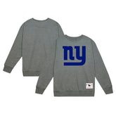 New York Giants Basic Fleece Pullover Sweatshirt Heather Gray - Mitchell & Ness