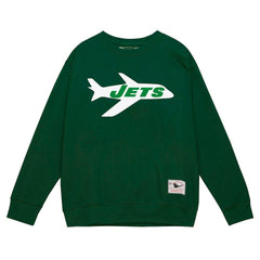 New York Jets Basic Fleece Pullover Sweatshirt Green - Mitchell & Ness
