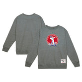 New York Giants Basic Fleece Pullover Sweatshirt Heather Gray - Mitchell & Ness