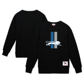 Detroit Lions Basic Fleece Pullover Sweatshirt Black - Mitchell & Ness