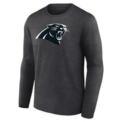 Carolina Panthers Personalized Name & Number Monochrome Long Sleeve T-Shirt Charcoal - NFL