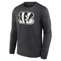 Cincinnati Bengals Personalized Name & Number Monochrome Long Sleeve T-Shirt Charcoal - NFL