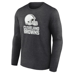 Cleveland Browns Personalized Name & Number Monochrome Long Sleeve T-Shirt Charcoal - NFL