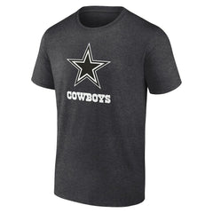 Dallas Cowboys Personalized Name & Number Monochrome T-Shirt Charcoal - NFL