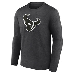 Houston Texans Personalized Name & Number Monochrome Long Sleeve T-Shirt Charcoal - NFL