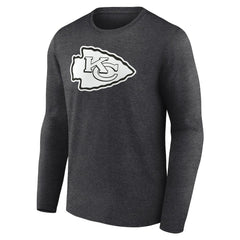 Kansas City Chiefs Personalized Name & Number Monochrome Long Sleeve T-Shirt Charcoal - NFL