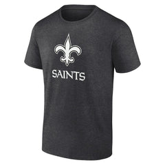 New Orleans Saints Personalized Name & Number Monochrome T-Shirt Charcoal - NFL