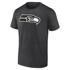 Seattle Seahawks Personalized Name & Number Monochrome T-Shirt Charcoal - NFL