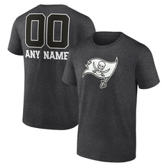 Tampa Bay Buccaneers Personalized Name & Number Monochrome T-Shirt Charcoal - NFL