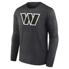 Washington Commanders Personalized Name & Number Monochrome Long Sleeve T-Shirt Charcoal - NFL